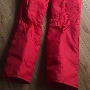 Red Ski pants size 10